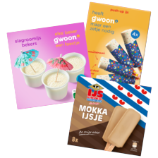 g'woon slagroomijsbekers, push up ijs of Friesche koe mokka ijsje